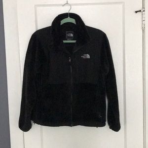 Black Northface Plush Zip Up